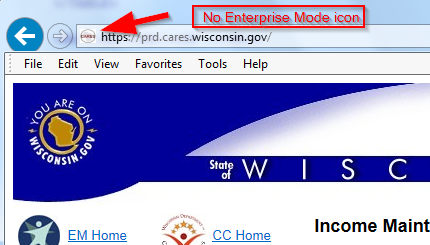 Verify Enterprise Mode Disabled