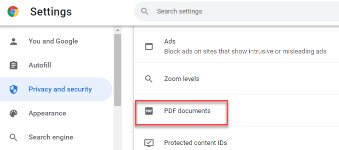 Figure 5 - Open PDFs in Chrome