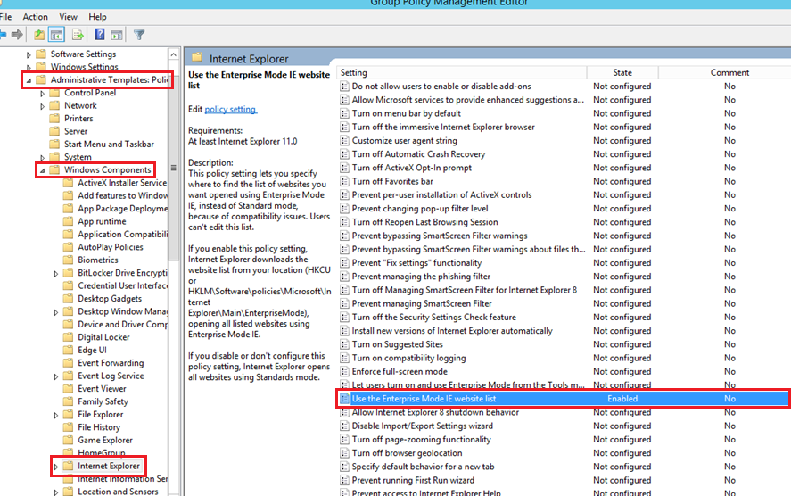 The Group Policy Management Console